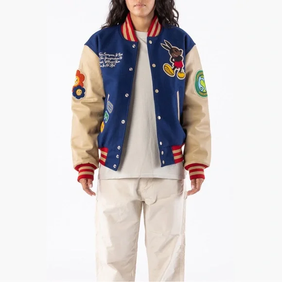 Stadium Goods Rello Varsity Jacket - Blue - small